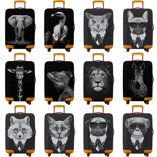 Animal Print Elastic Luggage Cover (18–32″) - SS