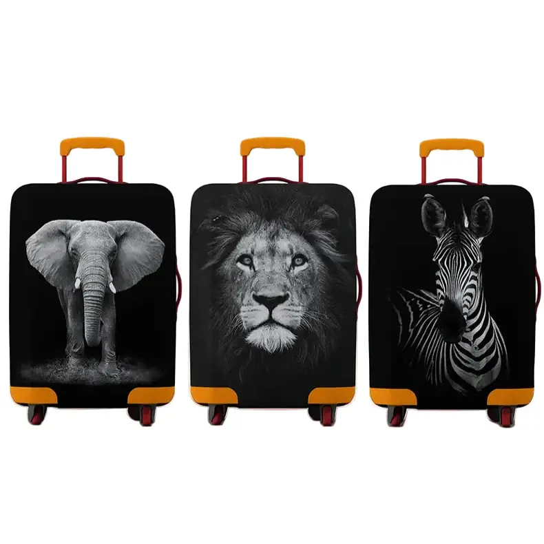 Animal Print Elastic Luggage Cover (18–32″) - SS