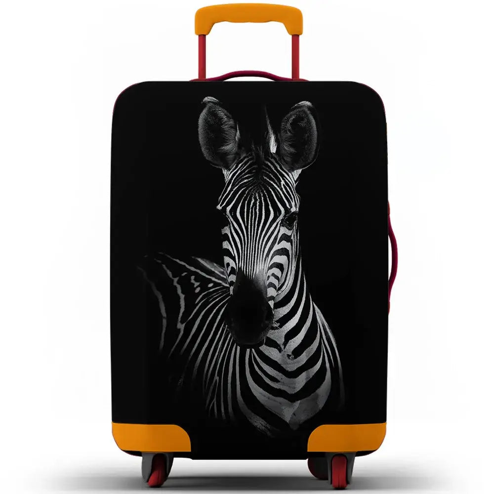 Animal Print Elastic Luggage Cover (18–32″) - Zebra / S 18-20 inch / Luggage Cover - SS
