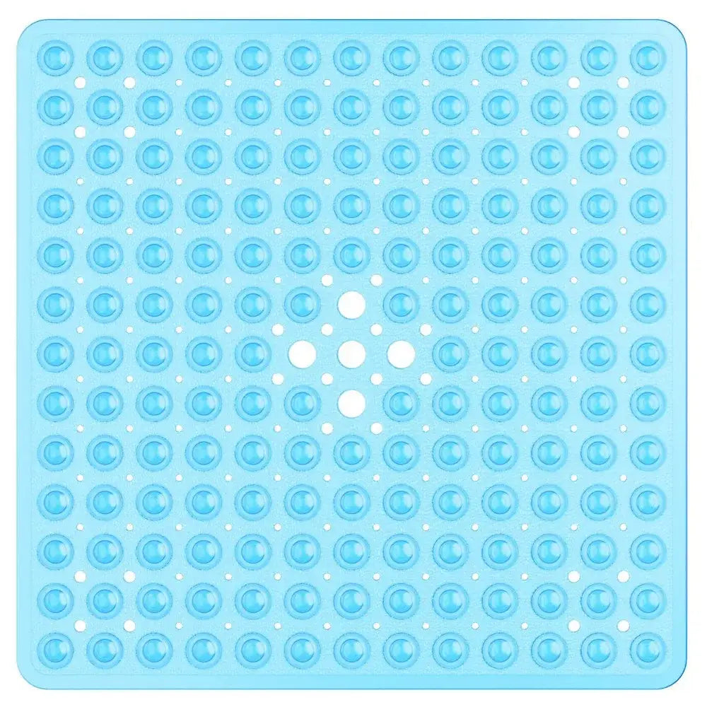 Anti-Slip Shower Mat (53x53cm) - Transparent Blue - SS