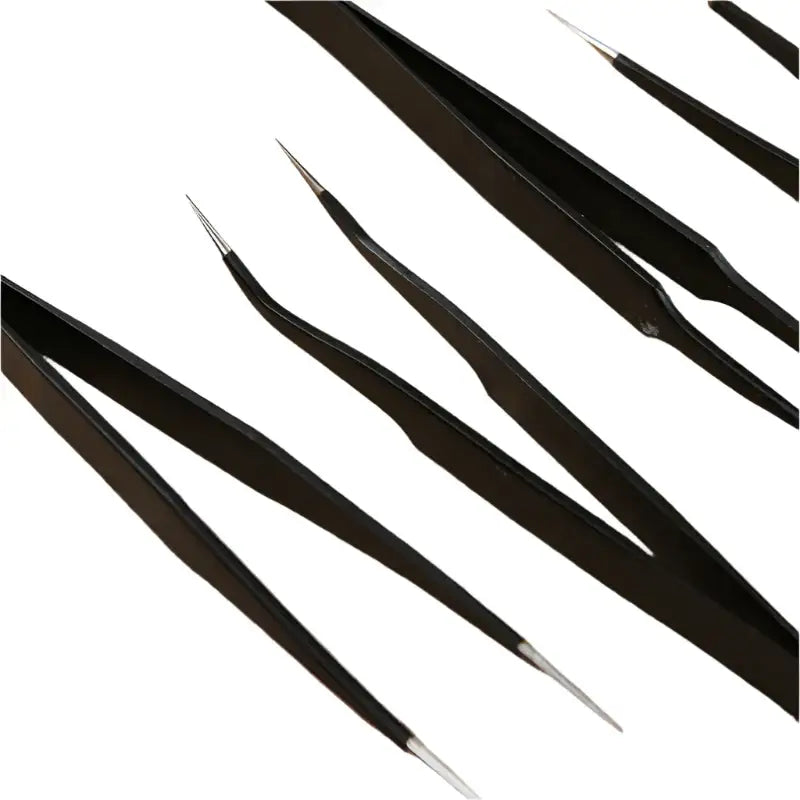 Anti-Static ESD Stainless Steel Curved Tweezers (6 different types available) - HBC