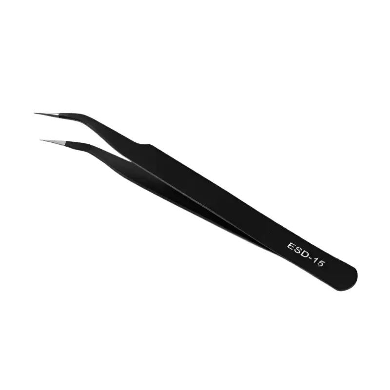 Anti-Static ESD Stainless Steel Curved Tweezers (6 different types available) - ESD-15 - HBC