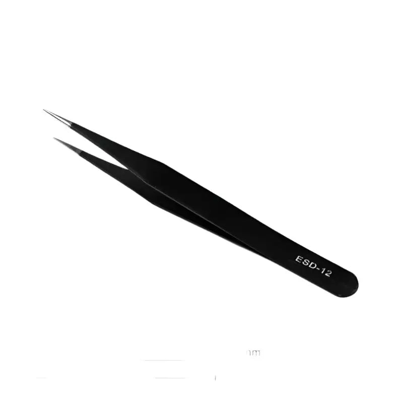 Anti-Static ESD Stainless Steel Curved Tweezers (6 different types available) - ESD-12 - HBC