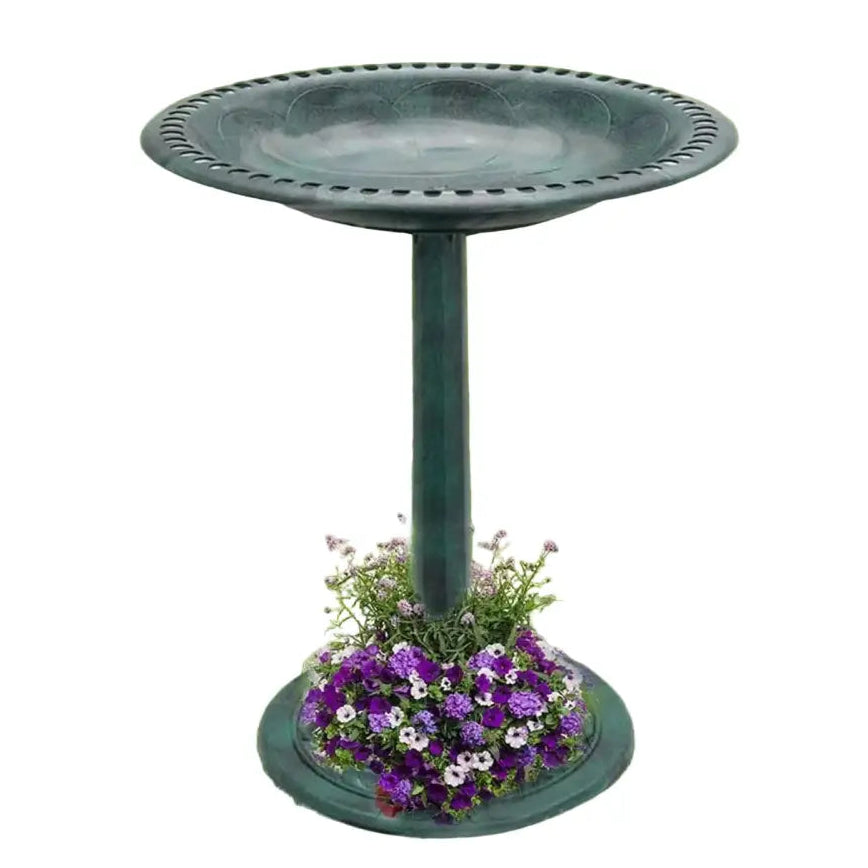 Antique Style Bird Bath (2 colours available) - Green - SS