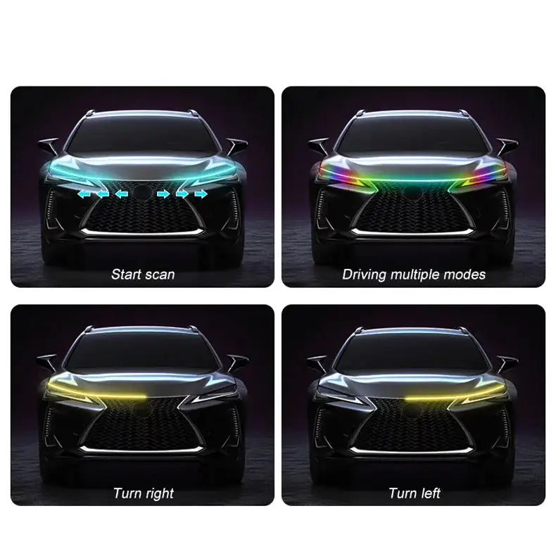 APP-Controlled LED Car Hood Light Strip (12V) - HBC