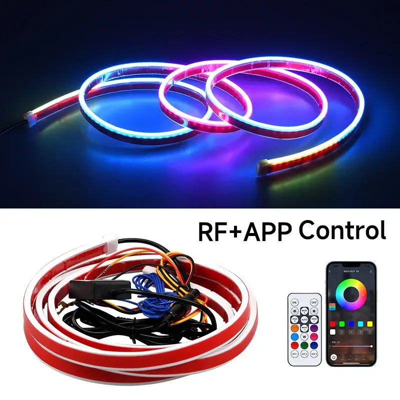 APP-Controlled LED Car Hood Light Strip (12V) - RF and APP / 2.4m - HBC