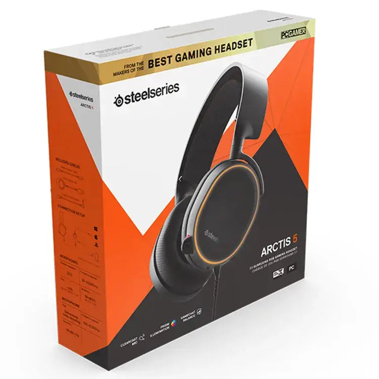 Arctis 5 RGB 7.1 Gaming Headset - With Retail Box / Gaming Headset - 9eight5