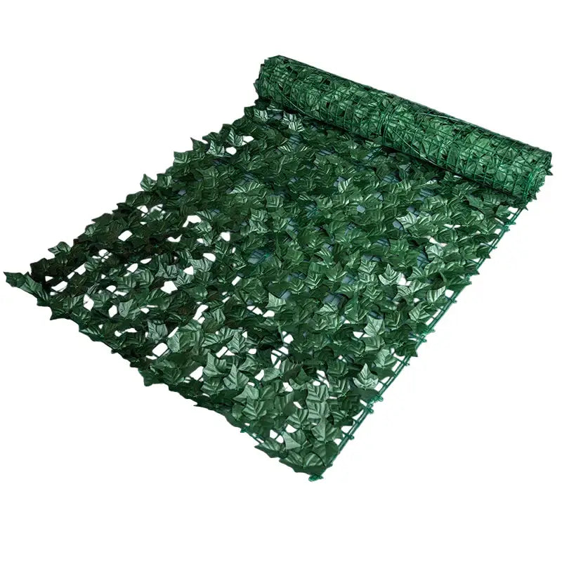 Artificial Green Leaf Fence Privacy Panels – 1M/3M - Dark Green / 50cm x 3m - SS