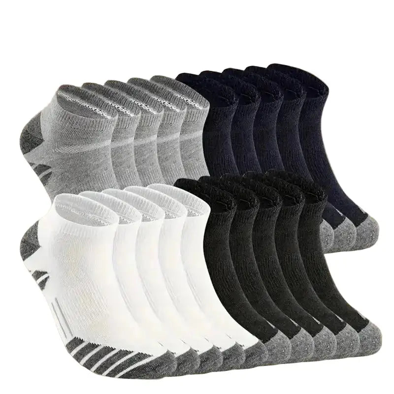 Athletic Ankle Socks – Cushioned Cotton 1/10/20 Pairs (Unisex) - 20 Pairs - SS
