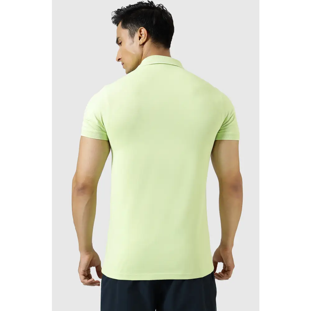 Aura Polo T-shirt Lime - Tshirts