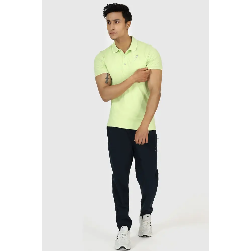 Aura Polo T-shirt Lime - Tshirts