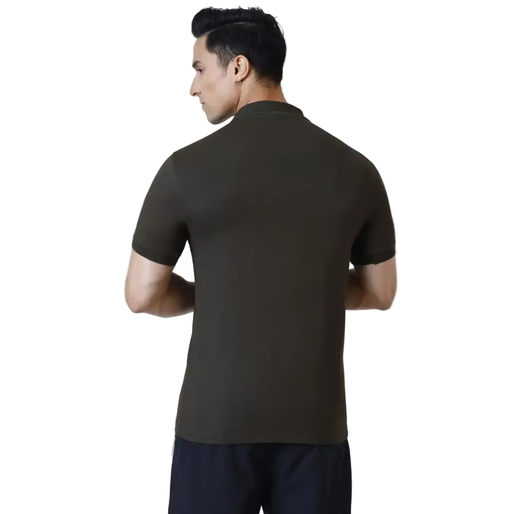 Aura Polo T-shirt Olive - Tshirts
