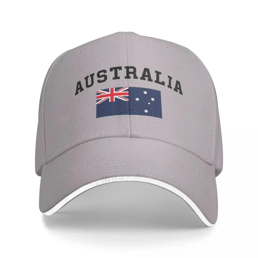 Australia Flag Baseball Cap - Gray - HBC