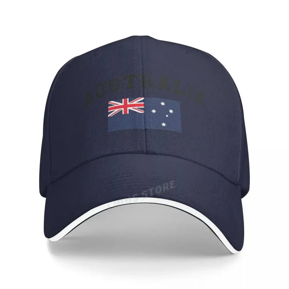 Australia Flag Baseball Cap - Navy Blue - HBC