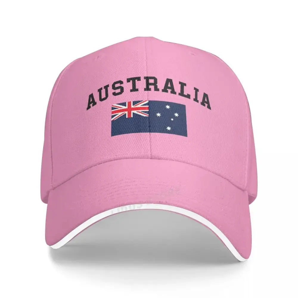 Australia Flag Baseball Cap - Pink - HBC