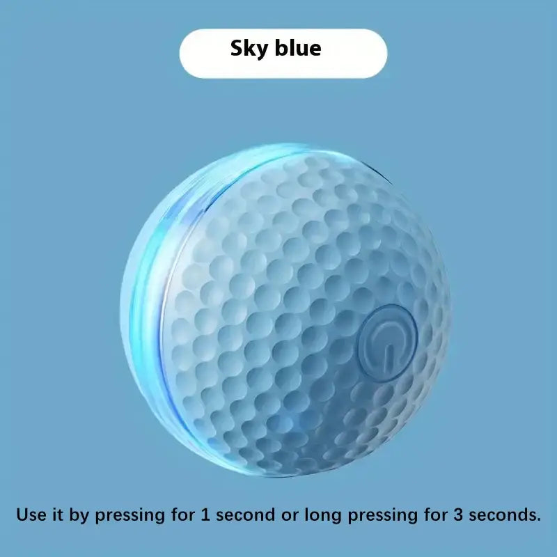Automatic Interactive Smart Cat Toy - USB Rechargeable Rolling Ball and Mouse Car Teaser - Blue F