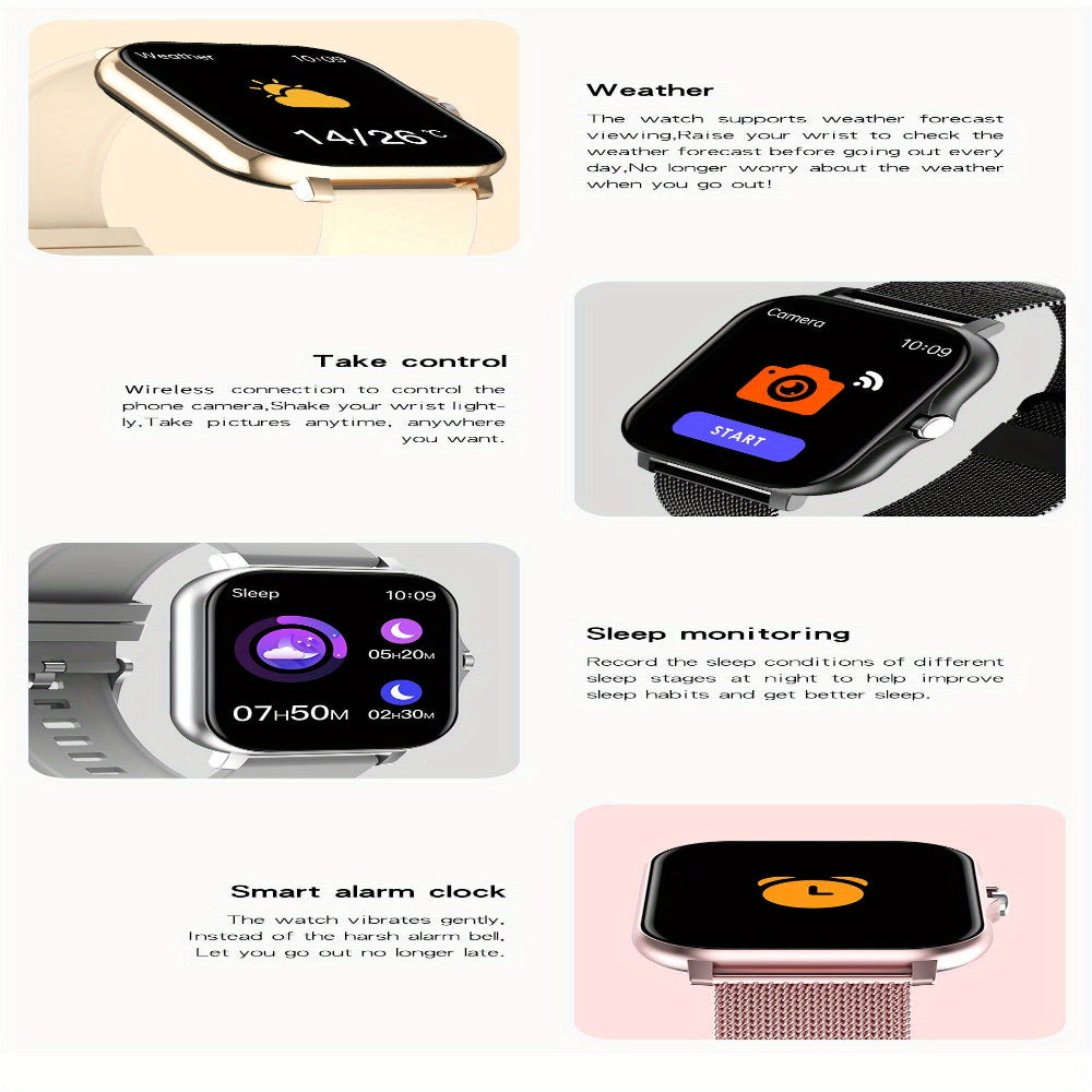 LIGE Smart Watch – Ultra-Thin Design with Wireless Calls (8 colours available)