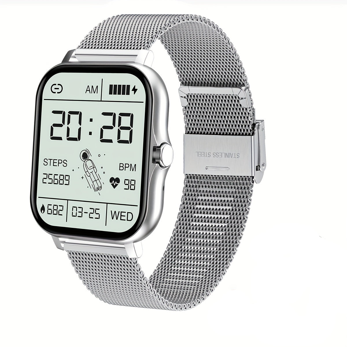 LIGE Smart Watch – Make/Answer Calls, Custom Wallpaper, Music Control (4 colours available)