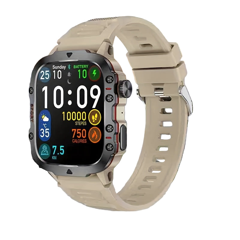 LIGE Men's Smartwatch – Voice Assistant, Breathing Exercises, Raise-to-Wake Screen (4 colours available)