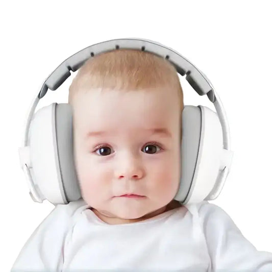 Baby Ear Protection Earmuffs (3 colours available) - White - HBC