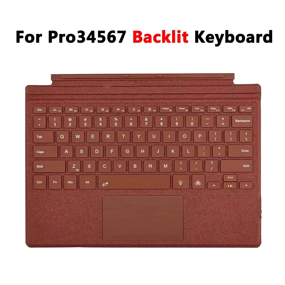 Backlit Bluetooth Keyboard For Microsoft Surface Pro 3 4 5 6 7/7+ 12.3inch,For Surface Pro 8 9 10 11 X 13’’ Keyboard