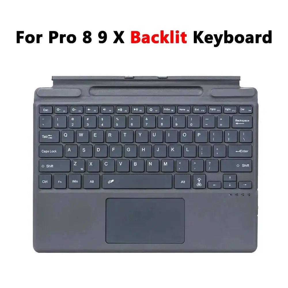 Backlit Bluetooth Keyboard For Microsoft Surface Pro 3 4 5 6 7/7+ 12.3inch,For Surface Pro 8 9 10 11 X 13’’ Keyboard