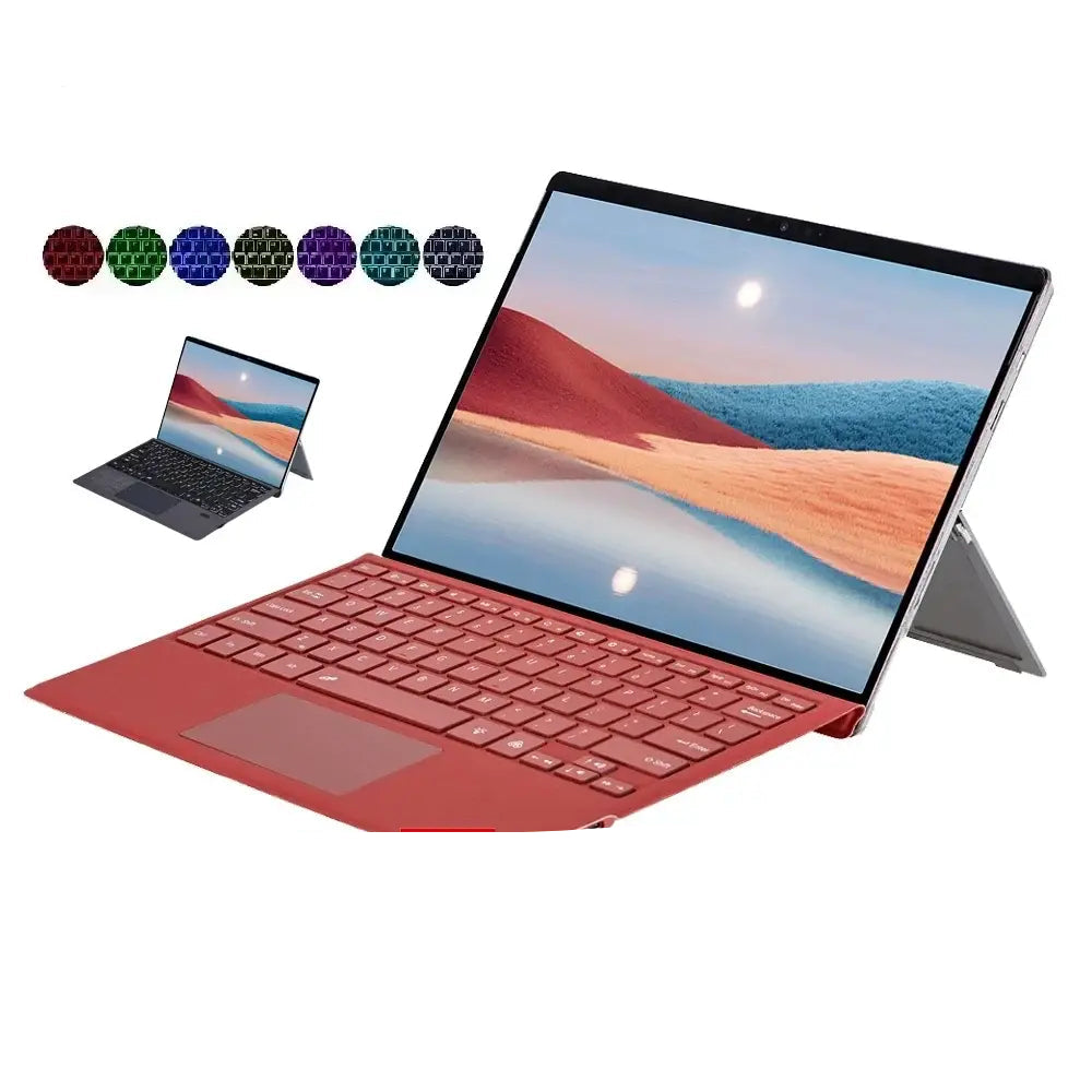 Backlit Bluetooth Keyboard For Microsoft Surface Pro 3 4 5 6 7/7+ 12.3inch,For Surface Pro 8 9 10 11 X 13’’ Keyboard