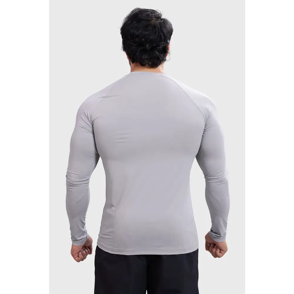 Bare Nylon Fullsleeves T-shirt Light Grey - Tshirts