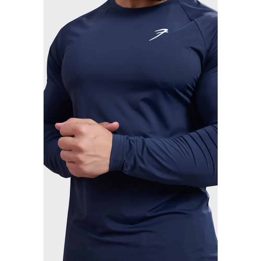 Bare Nylon Fullsleeves T-shirt Navy - Tshirts