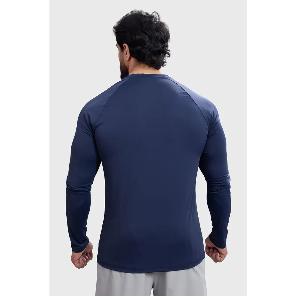 Bare Nylon Fullsleeves T-shirt Navy - Tshirts