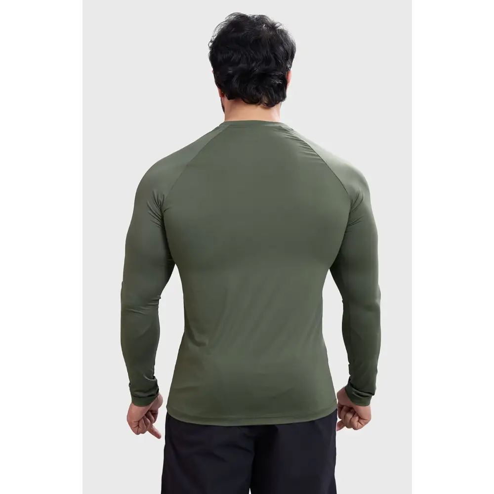 Bare Nylon Fullsleeves T-shirt Olive - Tshirts