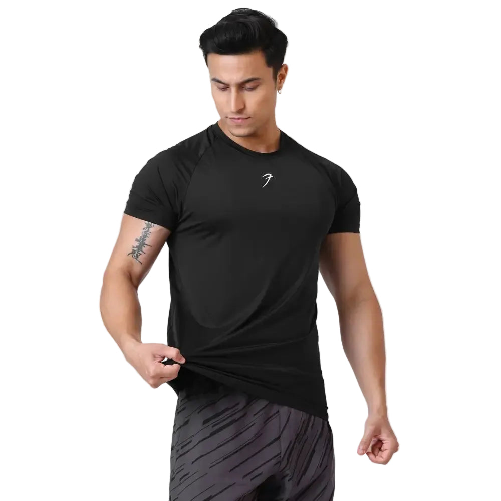 Bare Nylon T-shirt Black - Tshirts