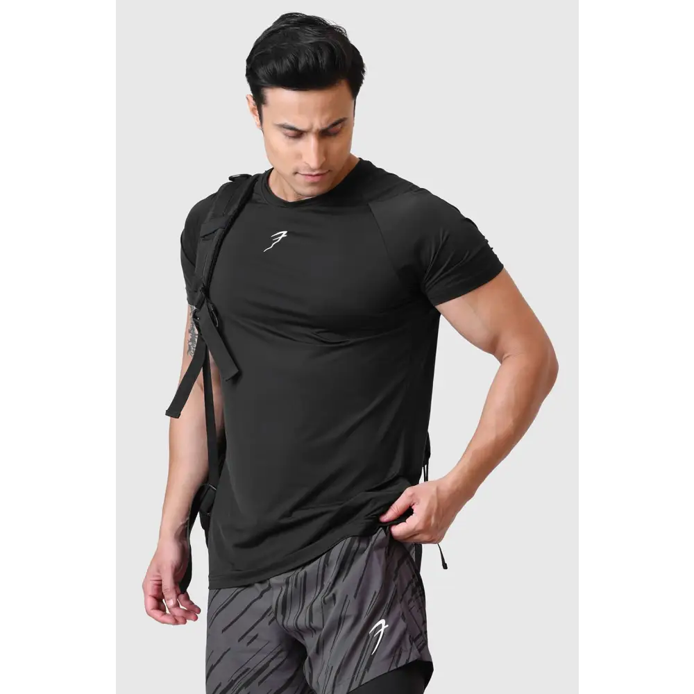 Bare Nylon T-shirt Black - Tshirts