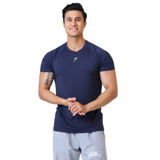 Bare Nylon T-shirt Navy - Tshirts