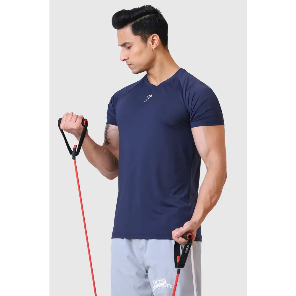 Bare Nylon T-shirt Navy - Tshirts