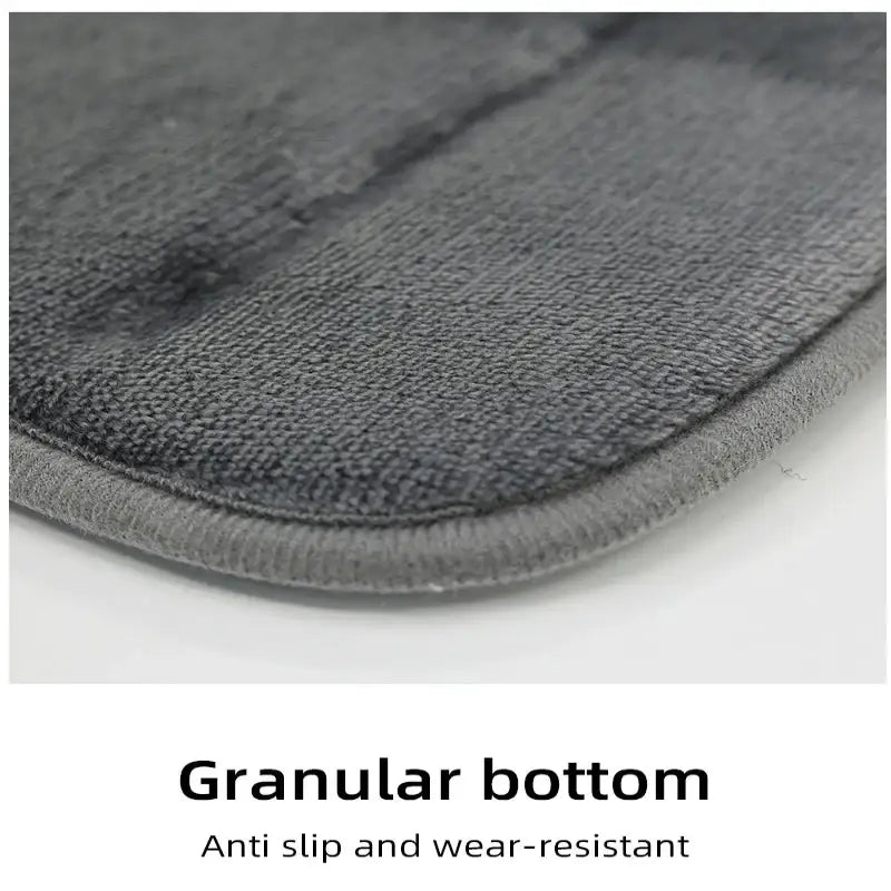 Bathroom Velvet Anti-slip Mat (different colours & sizes available) - Dark Grey / 500MMx800MM - SS