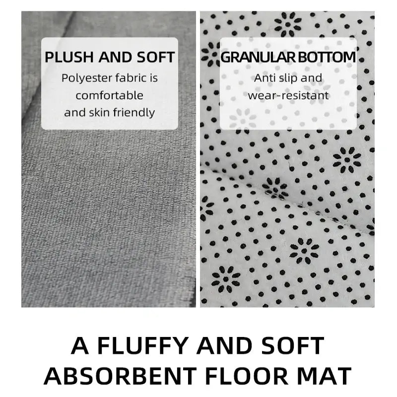Bathroom Velvet Anti-slip Mat (different colours & sizes available) - SS