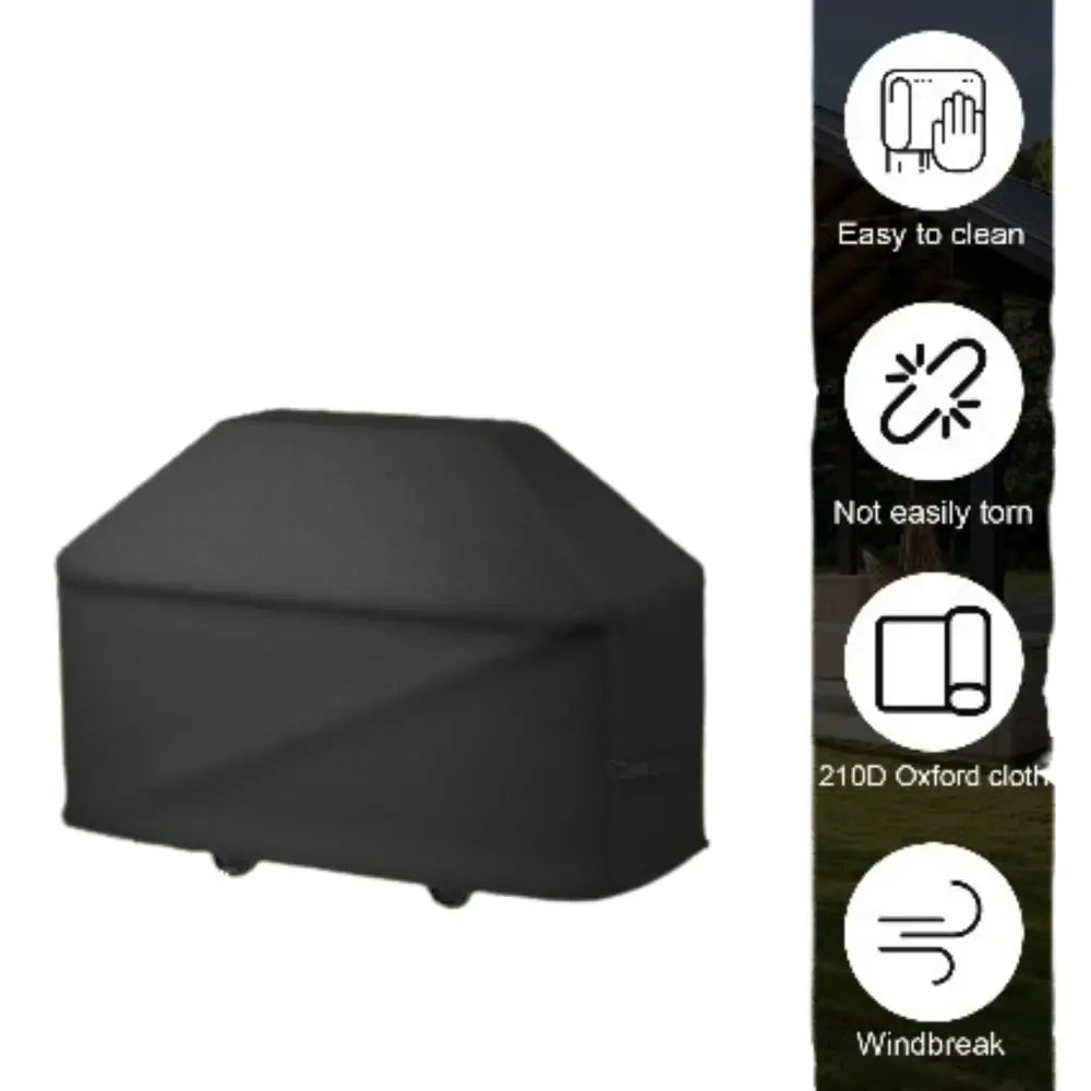 BBQ Grill Cover – Heavy-Duty - Black - SS