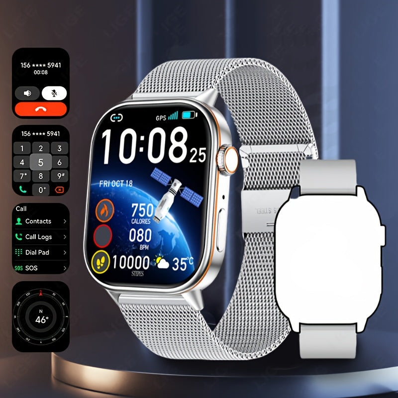 LIGE Outdoor Smartwatch – Large Screen with Compass & Music (10 different styles available)