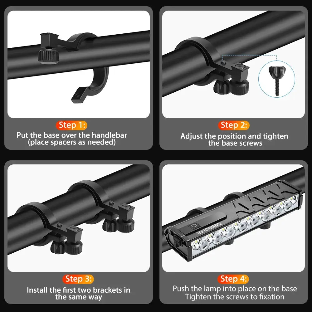 Bicycle Light Front 10000Lumen Bike Light 10000mAh Waterproof Flashlight Type-C Charging MTB Road Cycling Lamp