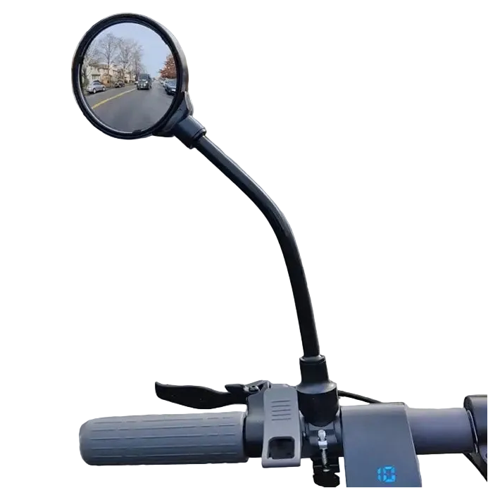 Bicycle Rearview Handlebar Mirrors 360 Rotatable for Mountain Road Bike Motorcycle Bendable Hose Adjustable Rearview