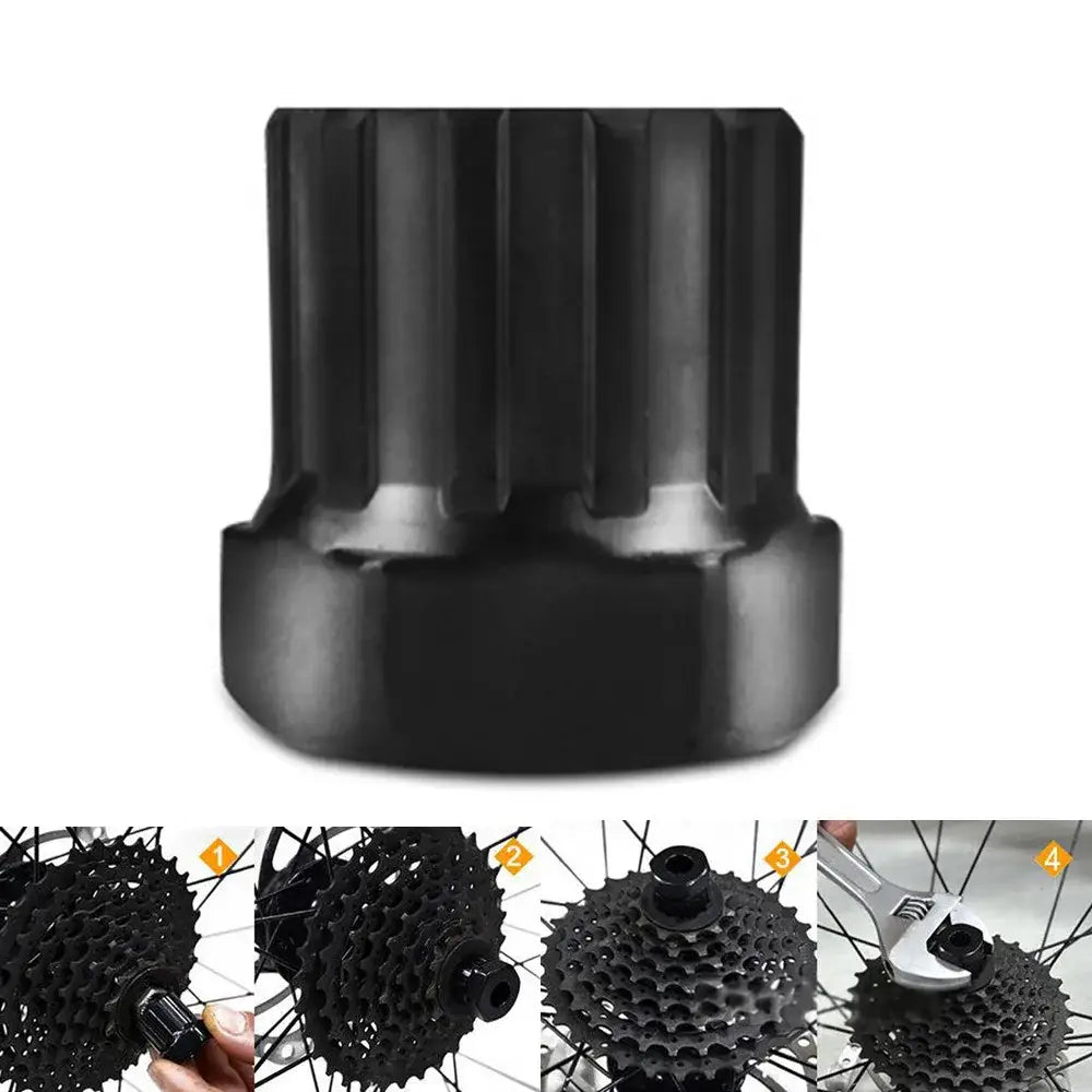 Bicycle Repair Tool Bike Extractor + Spoke Wrench + Chain Breaker + Bottom Bracket/Freewheel Removal Tool + Wrench