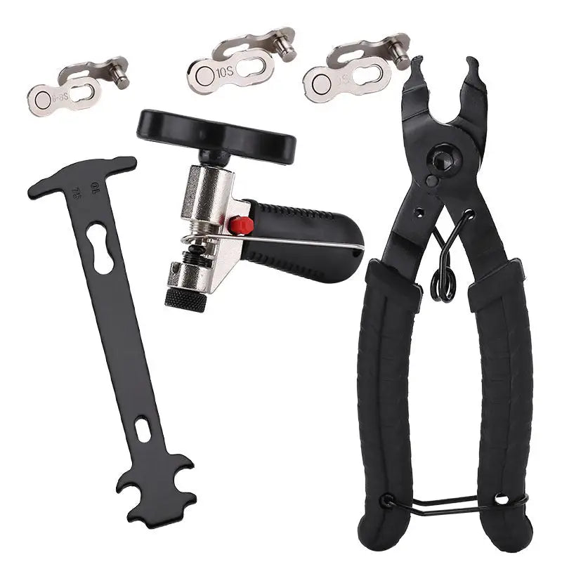 Bicycle Repair Tool Bike Extractor + Spoke Wrench + Chain Breaker + Bottom Bracket/Freewheel Removal Tool + Wrench