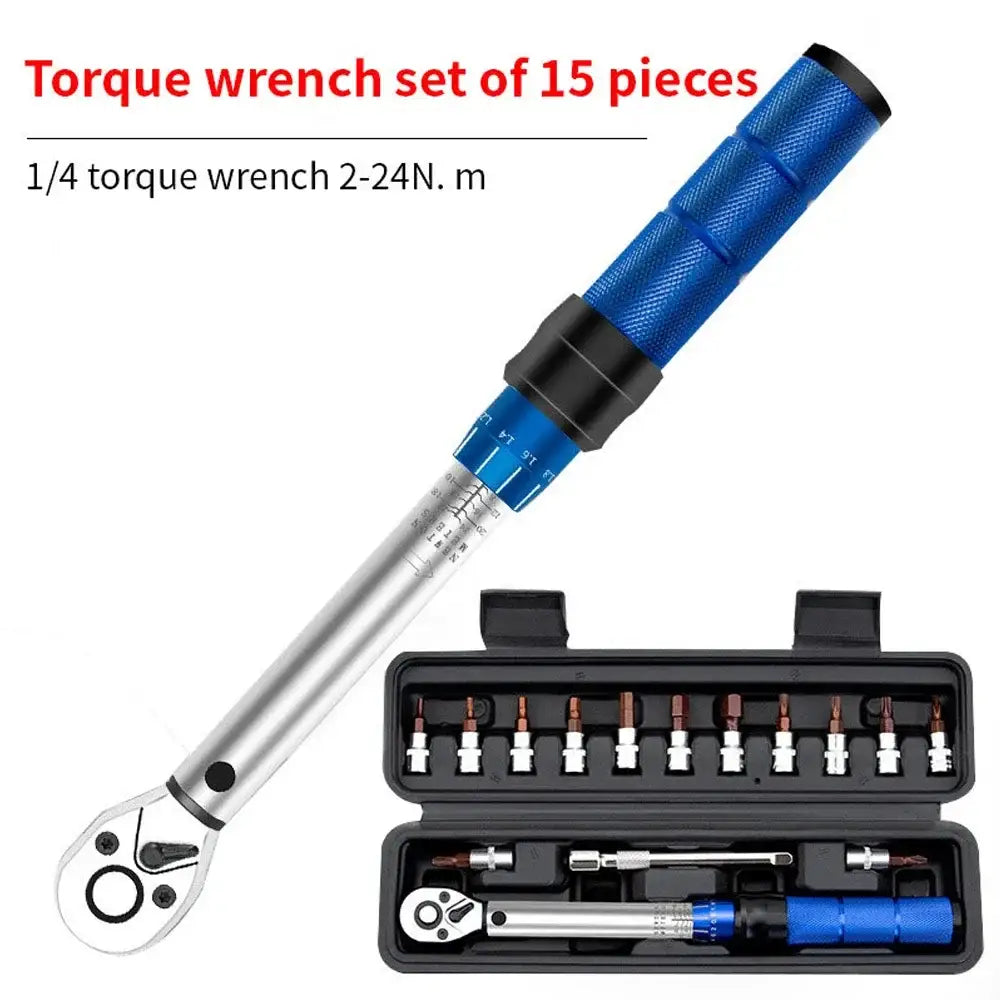 Bicycle Torque Wrench Set 1/4″ (2–24 Nm) - Torque Wrench - HBC