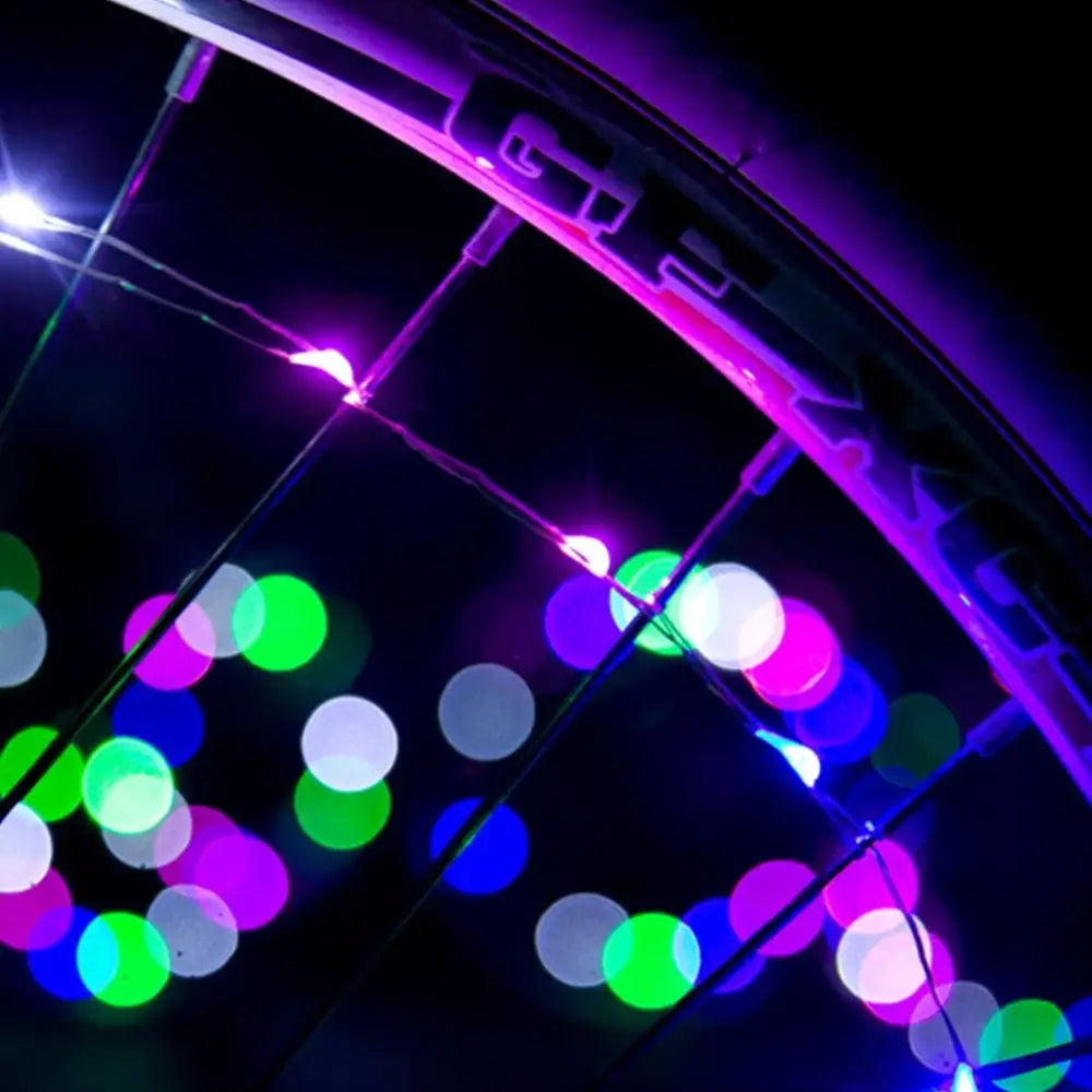 Bicycle Wheel Lights Mountain Bike Frame Decoration Bicycle Spoke Lights Night Riding Bicycle Wheel Lights Valve Lamp