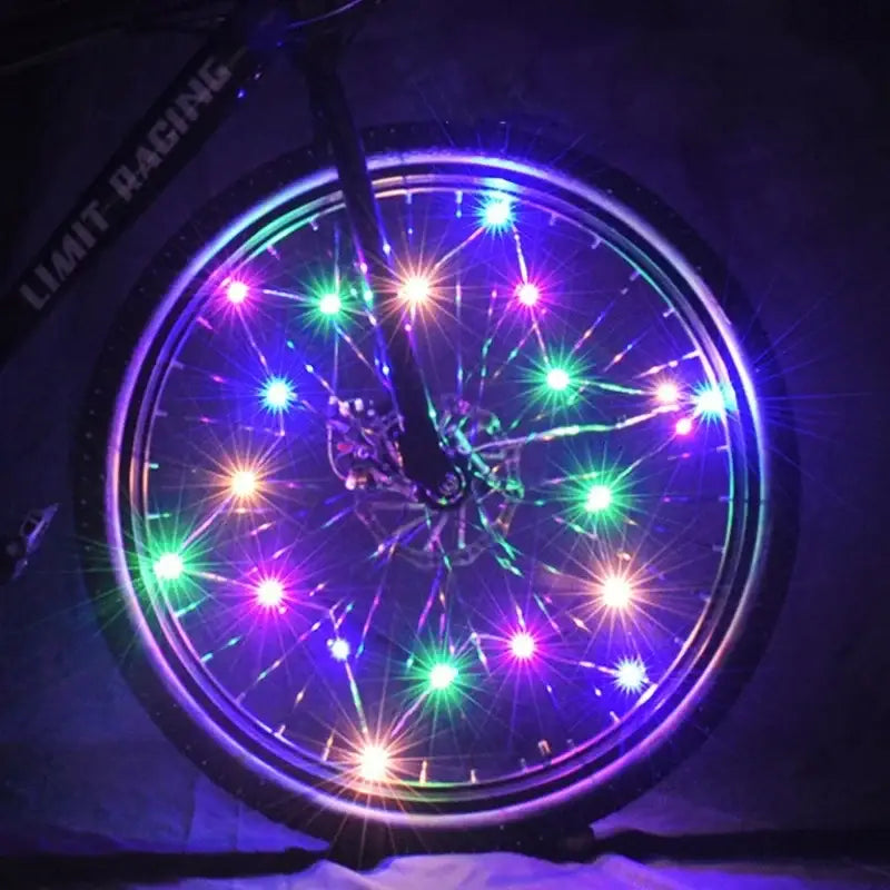 Bicycle Wheel Lights Mountain Bike Frame Decoration Bicycle Spoke Lights Night Riding Bicycle Wheel Lights Valve Lamp