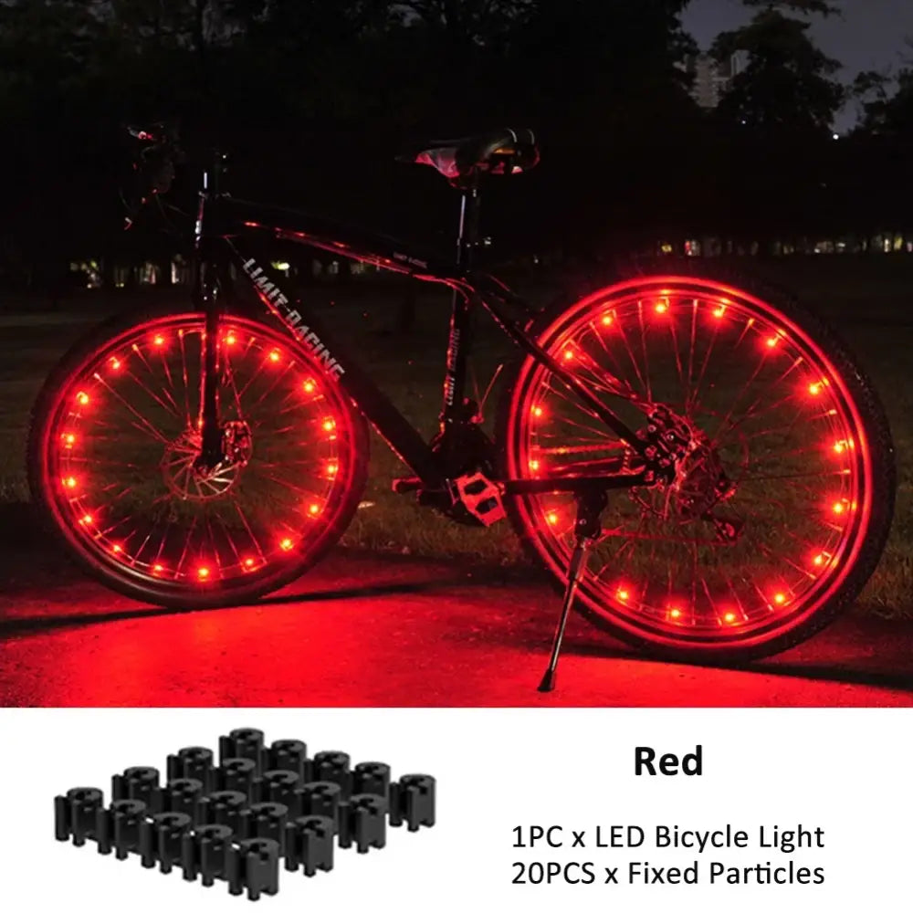 Bicycle Wheel Lights Mountain Bike Frame Decoration Bicycle Spoke Lights Night Riding Bicycle Wheel Lights Valve Lamp