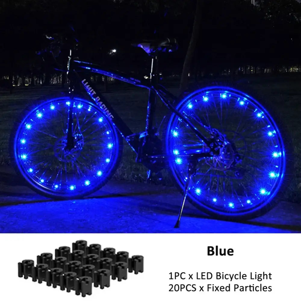 Bicycle Wheel Lights Mountain Bike Frame Decoration Bicycle Spoke Lights Night Riding Bicycle Wheel Lights Valve Lamp