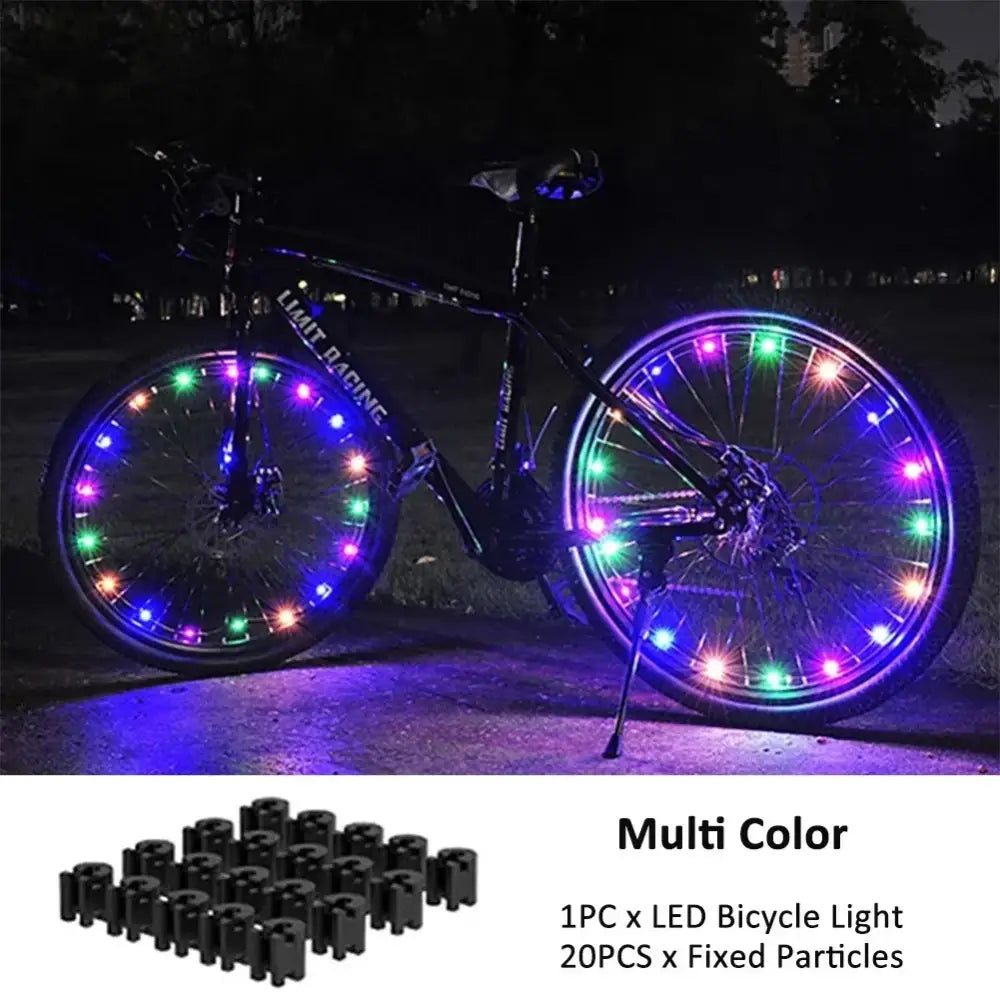 Bicycle Wheel Lights Mountain Bike Frame Decoration Bicycle Spoke Lights Night Riding Bicycle Wheel Lights Valve Lamp