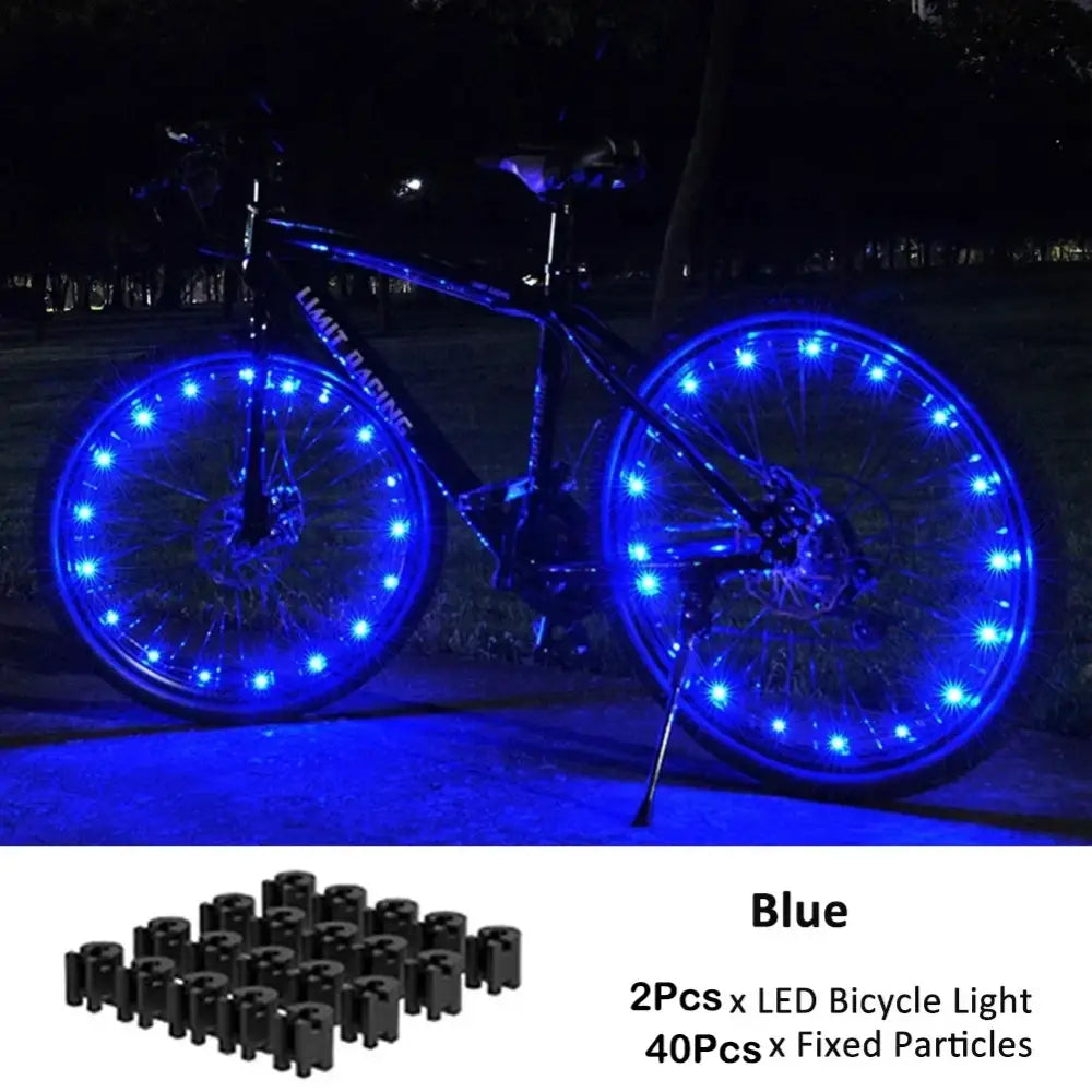 Bicycle Wheel Lights Mountain Bike Frame Decoration Bicycle Spoke Lights Night Riding Bicycle Wheel Lights Valve Lamp